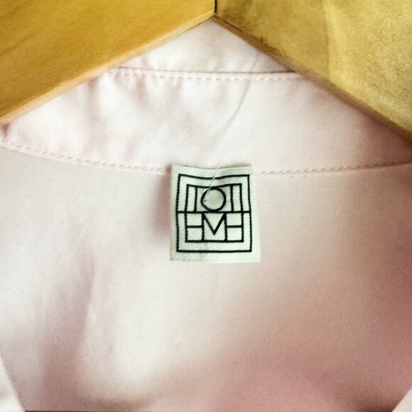 Toteme Light Pink Button Down Crisp Classic Shirt 34 - Picture 6 of 6